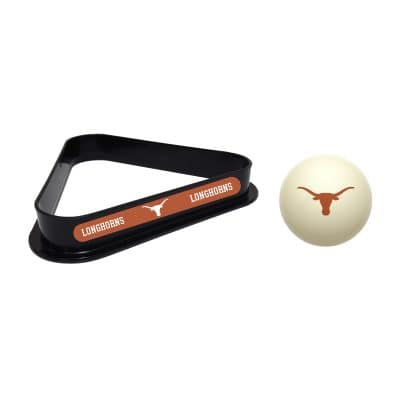 University of Texas Cue Ball & Ball Rack