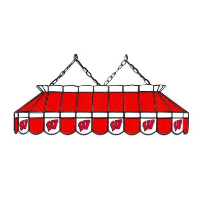 University of Wisconsin 40-inch Glass Lamp