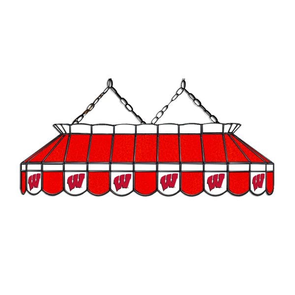 University of Wisconsin 40 inch Glass Lamp