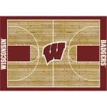 University of Wisconsin 6x8 Courtside Rug 3 University of Wisconsin 6x8 Courtside Rug