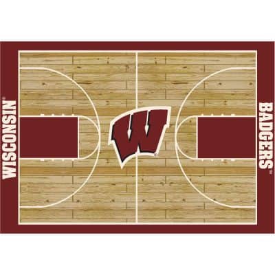 University of Wisconsin 6x8 Courtside Rug