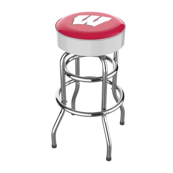 University of Wisconsin Chrome Bar Stool 4