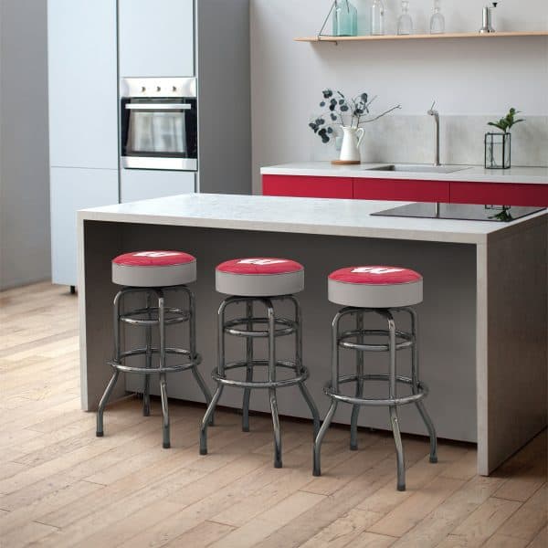 University of Wisconsin Chrome Bar Stool 5