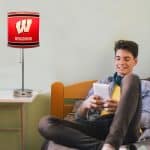 University of Wisconsin Chrome Lamp