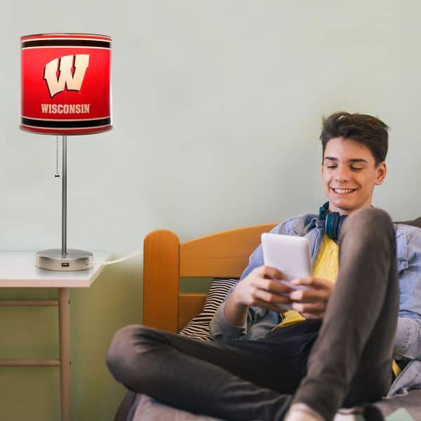 University of Wisconsin Chrome Lamp 1