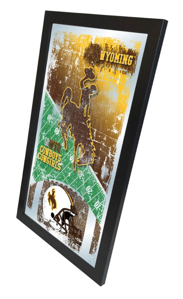 University of Wyoming 15x26 Football Wall Mirror