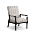 Beige Linen Upholstered Accent Chair with Rubber Wood Frame 10 Beige Linen Upholstered Accent Chair with Rubber Wood Frame