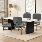 Sherpa Upholstered Accent Chair with Ergonomic Design and Stability