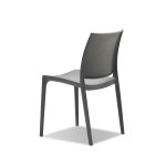 VATA Grey Polypropylene Indoor Outdoor Stackable Dining Chairs 8 VATA Grey Polypropylene Indoor Outdoor Stackable Dining Chairs