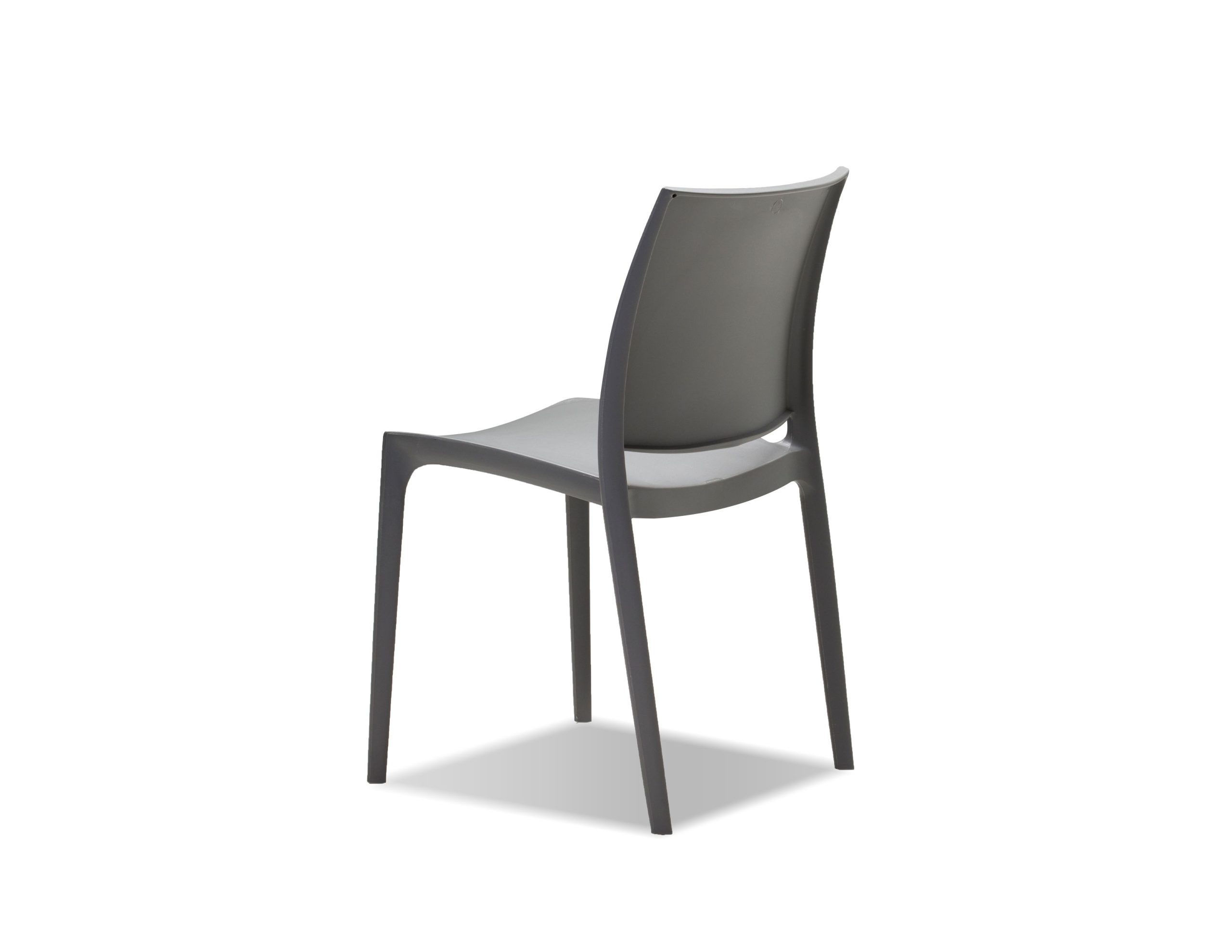 VATA Grey Polypropylene Indoor Outdoor Stackable Dining Chairs 3 VATA Grey Polypropylene Indoor Outdoor Stackable Dining Chairs - Image 3