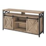 Modern Farmhouse TV Stand with Sliding Barn Doors 7 Modern Farmhouse TV Stand with Sliding Barn Doors