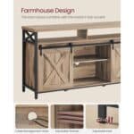 Modern Farmhouse TV Stand with Sliding Barn Doors 9 Modern Farmhouse TV Stand with Sliding Barn Doors