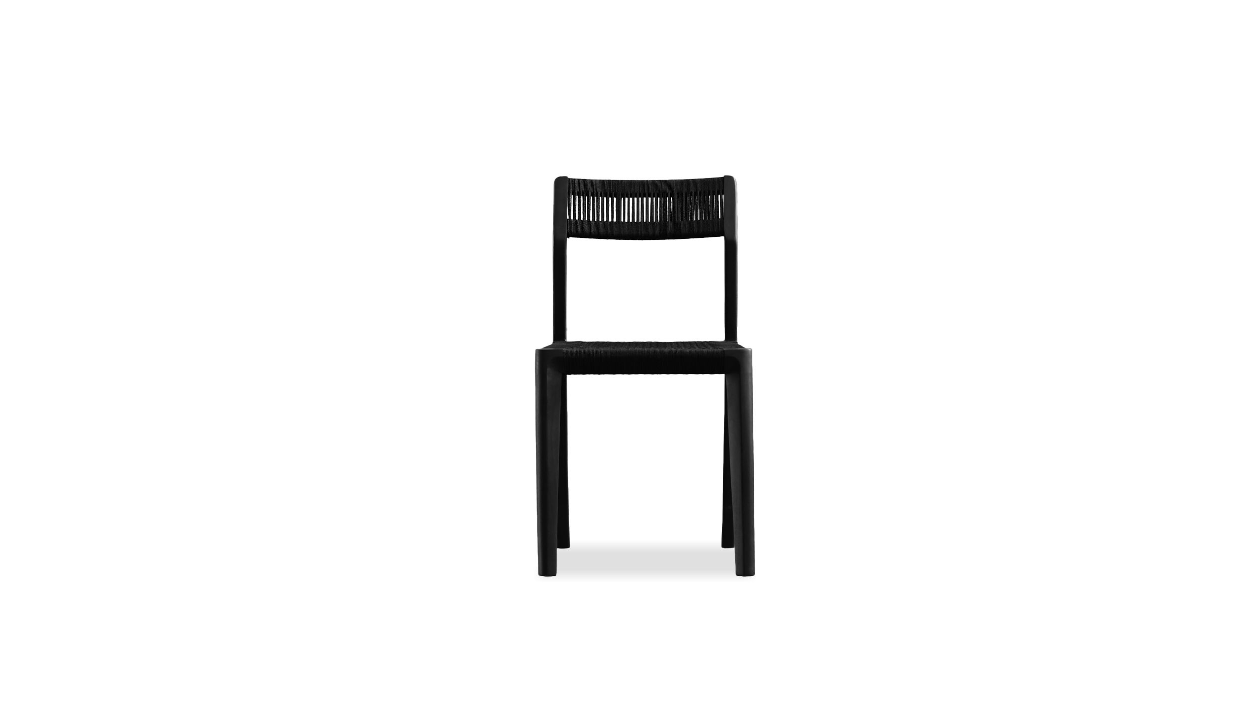 VENT Black Teak Dining Chair 2 VENT Black Teak Dining Chair - Image 2