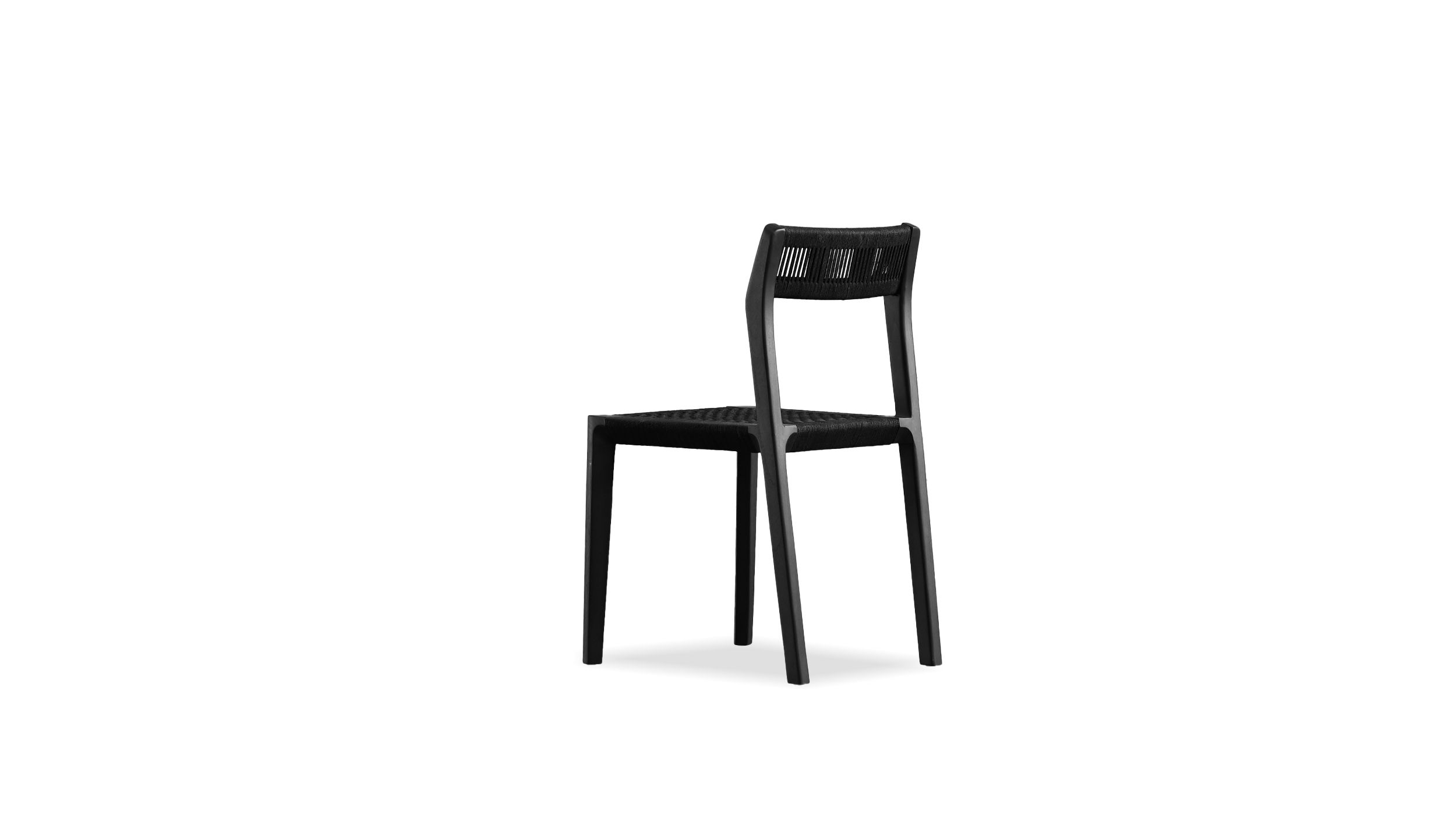 VENT Black Teak Dining Chair 4 VENT Black Teak Dining Chair - Image 4