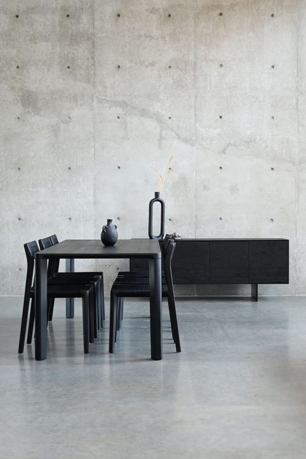 VENT Black Teak Dining Chair 5 2