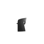VERA Crow Black Polyester Dining Chair, Steel Frame