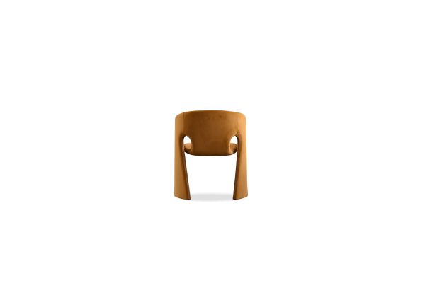 VERA Fennelseed Polyester Steel Frame Dining Chair 3 2