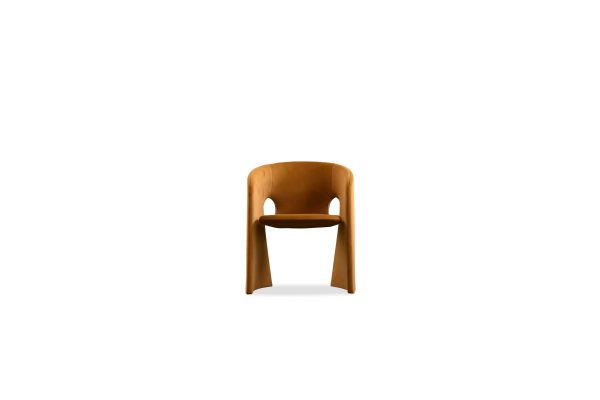 VERA Fennelseed Polyester Steel Frame Dining Chair 4 2