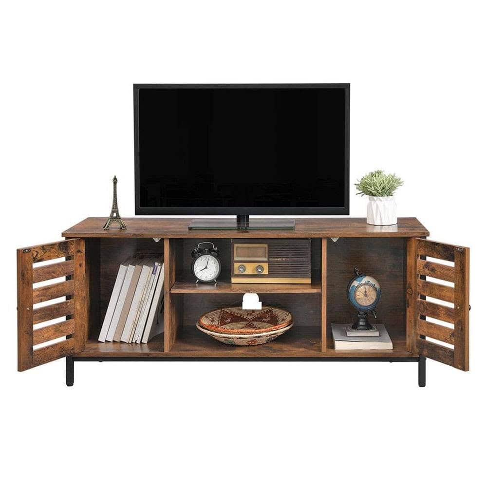 Rustic Mid-Century TV Stand with Storage for 50-Inch TVs 1 Rustic Mid-Century TV Stand with Storage for 50-Inch TVs