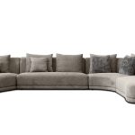 VOLTAIRE Brindle Brown Fabric LSF Chaise Sectional 7 VOLTAIRE Brindle Brown Fabric LSF Chaise Sectional