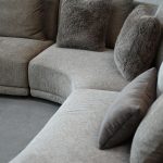 VOLTAIRE Brindle Brown Fabric LSF Chaise Sectional 9 VOLTAIRE Brindle Brown Fabric LSF Chaise Sectional