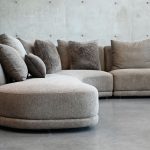 VOLTAIRE Brindle Brown Fabric RSF Chaise Sectional
