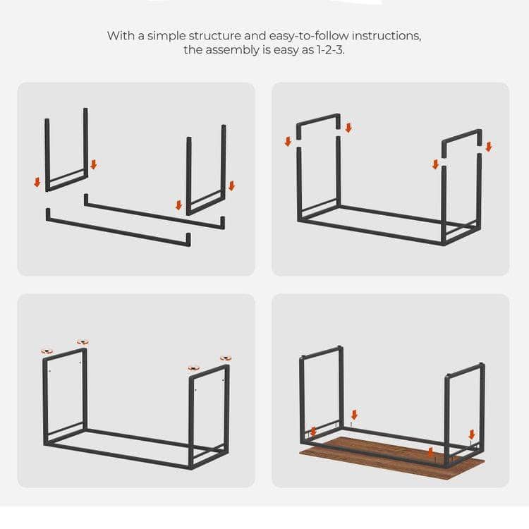 Industrial Steel Frame Computer Desk with Hooks and Wood Top 3 Industrial Steel Frame Computer Desk with Hooks and Wood Top - Image 3