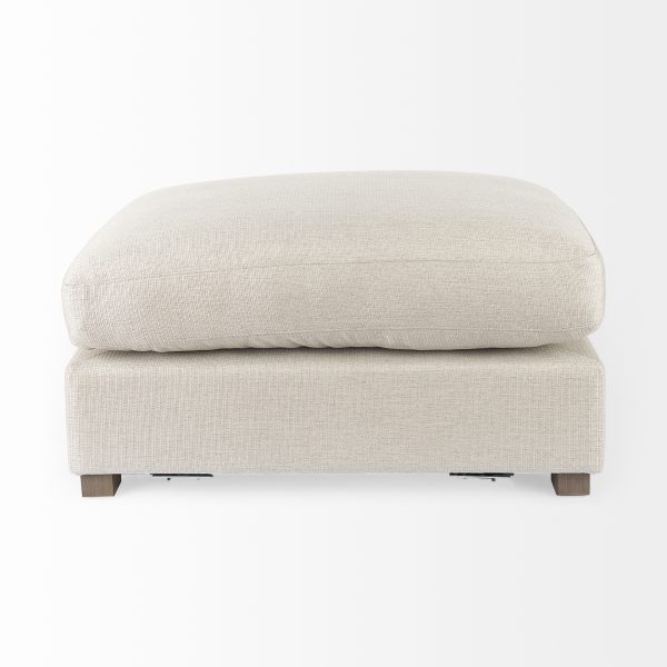 Valence 38.6L x 26.0W x 17.7H Beige 23 Ottoman Sectional Piece 2