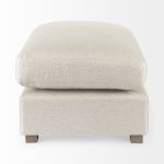 Valence 38.6L x 26.0W x 17.7H Beige 2/3 Ottoman Sectional Piece