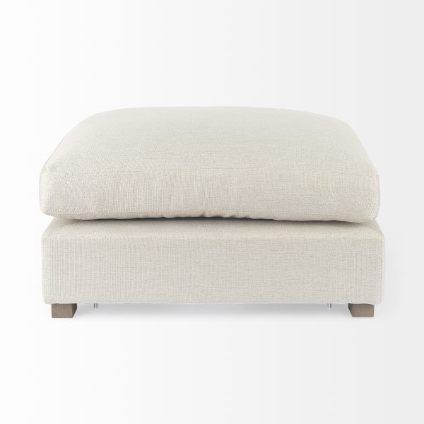 Valence 38.6L x 26.0W x 17.7H Beige 23 Ottoman Sectional Piece 4