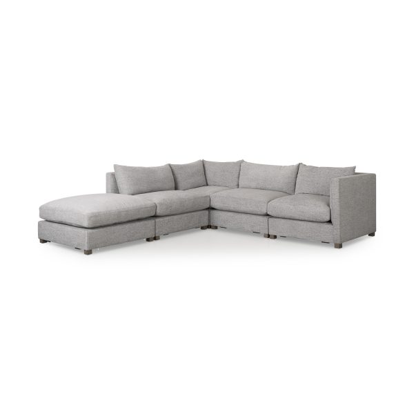 Valence 38.6L x 26.0W x 17.7H Medium Gray 23 Ottoman Sectional Piece 11