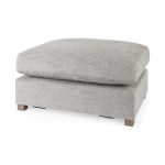 Valence 38.6L x 26.0W x 17.7H Medium Gray 2/3 Ottoman Sectional Piece