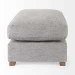 Valence 38.6L x 26.0W x 17.7H Medium Gray 2/3 Ottoman Sectional Piece