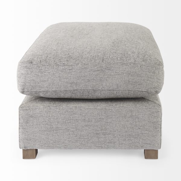Valence 38.6L x 26.0W x 17.7H Medium Gray 23 Ottoman Sectional Piece 3