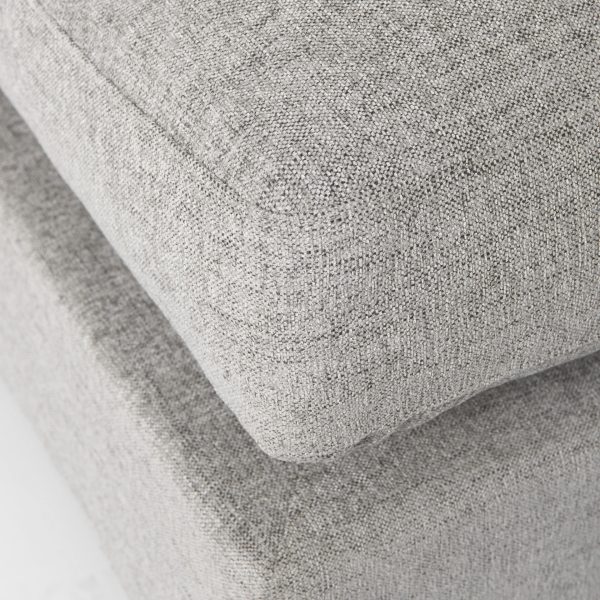Valence 38.6L x 26.0W x 17.7H Medium Gray 23 Ottoman Sectional Piece 6