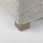 Valence 38.6L x 26.0W x 17.7H Medium Gray 2/3 Ottoman Sectional Piece