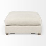 Valence 38.6L x 38.6W x 17.7H Beige Full Size Ottoman Sectional Piece