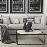 Valence Light Gray Throw Pillow Sectional Piece