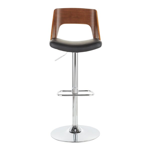 Valencia Mid Century Modern Swivel Barstools Black Set of 2 10