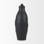 Valora Matte Black Ceramic Jug