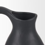 Valora Matte Black Ceramic Jug