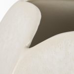 Vania Short Off White w/ Tan Textured Ceramic Vase