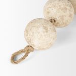Varamala Beige Paper Mache Sphere Garland