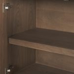 Varenna 4 Door Dark Brown Wood w/ Rope Handles Sideboard