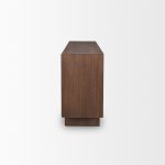 Varenna 4 Door Dark Brown Wood w/ Rope Handles Sideboard