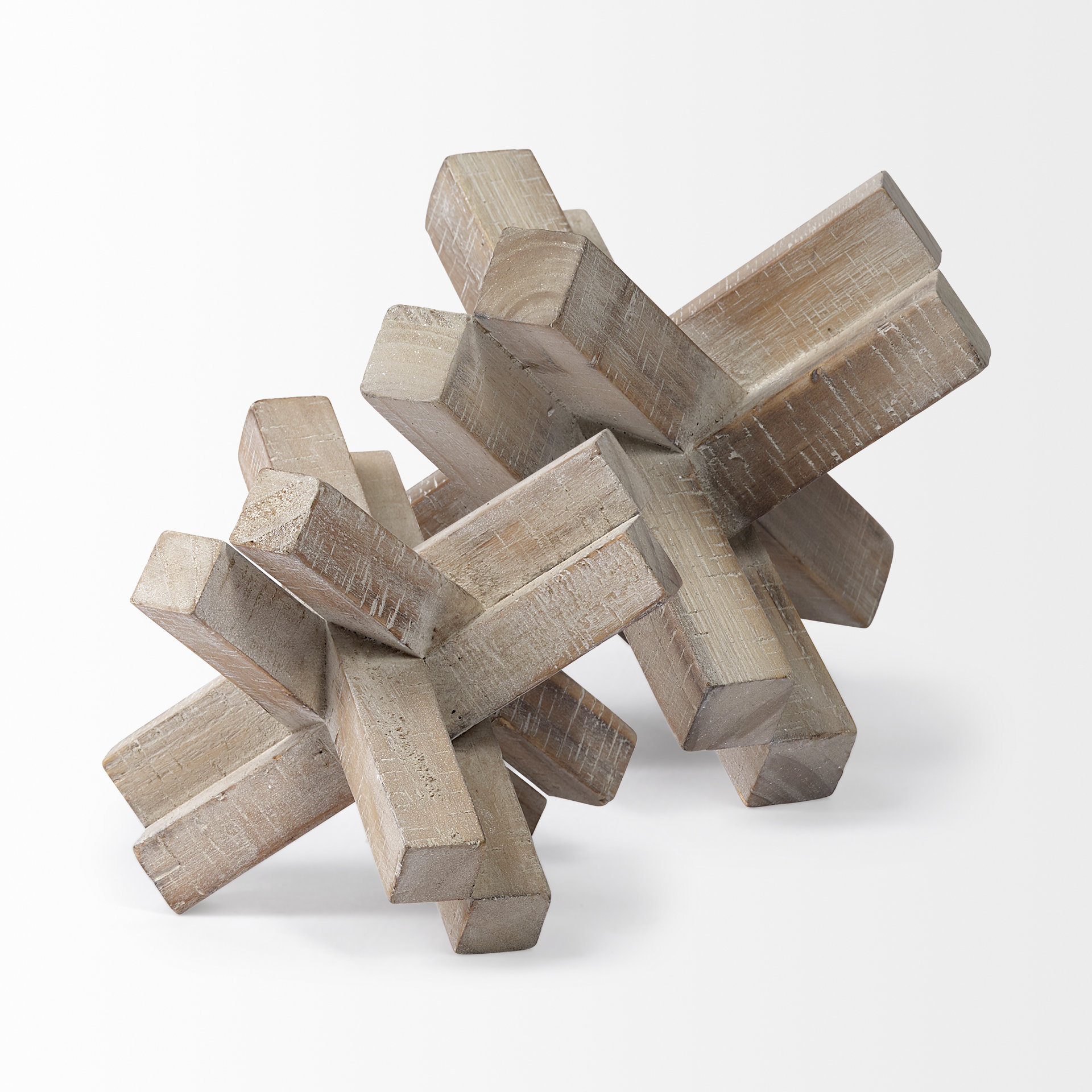 Vega II (Large) 7L x 7W Natural Wood Jack Object 6 Vega II (Large) 7L x 7W Natural Wood Jack Object - Image 6