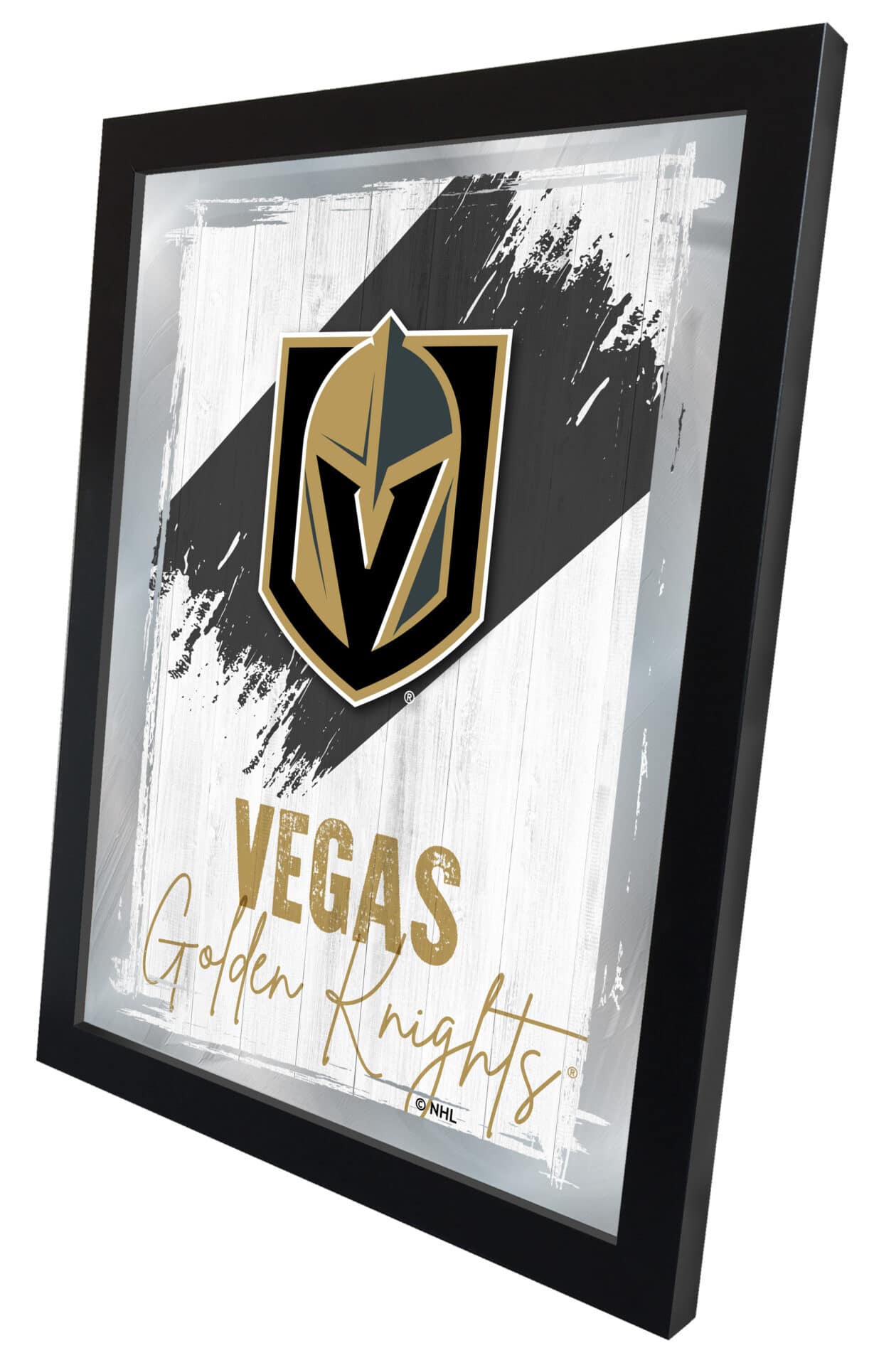 Vegas Golden Knights 17x22 Logo Wall Mirror (Alternate) 2 Vegas Golden Knights 17x22 Logo Wall Mirror (Alternate) - Image 2