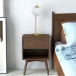 Gold Brass Metal and Glass Table Lamp with Dimmer Switch
