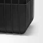 Verna Matte Black Wire Cage Metal Planters (Set of 2)