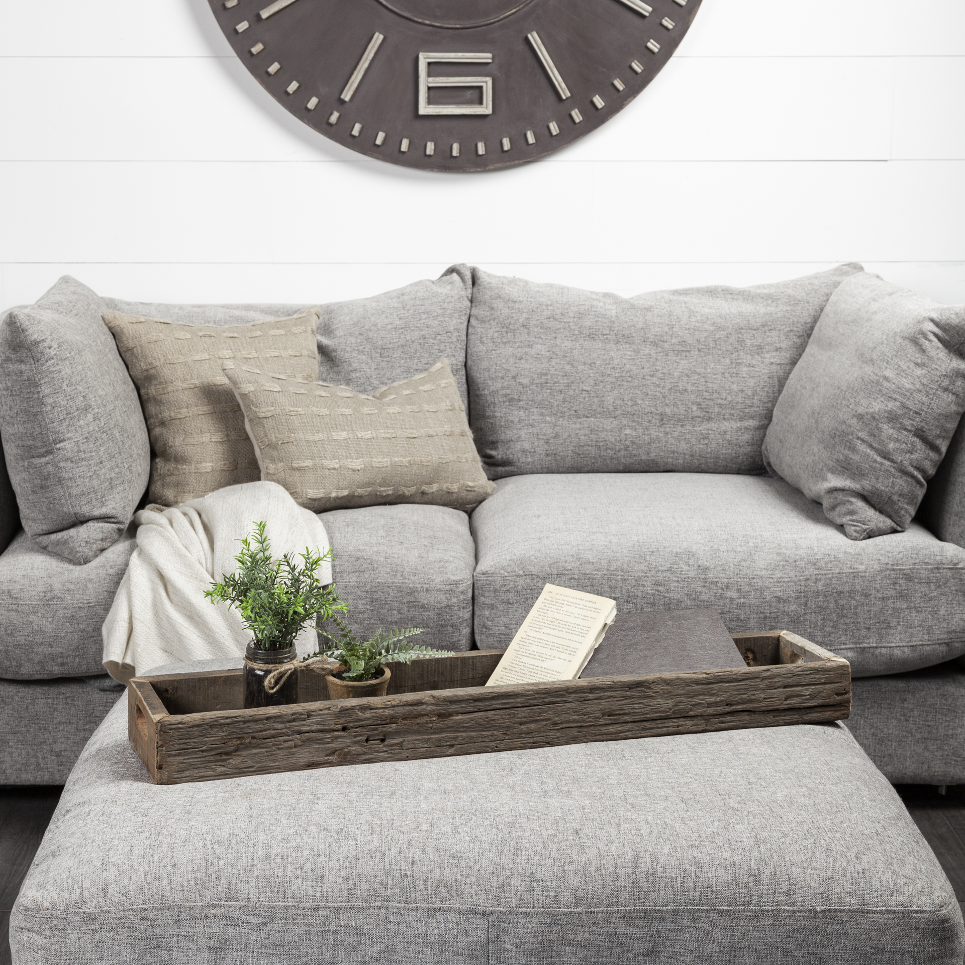 Vernon (Large) 36L x 7W Brown Reclaimed Wood Tray 2 Vernon (Large) 36L x 7W Brown Reclaimed Wood Tray - Image 2